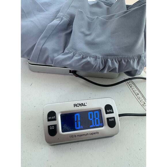 Calia by Carrie Underwood Jumpsuit Large Cinch Waist Tapered Leg Loungwear Blue - Picture 10 of 11